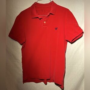 American Eagle Outfitters Red Polo Shirt